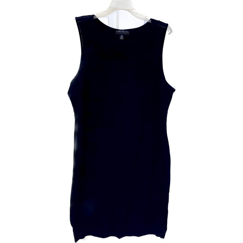 Mesh Front Body-Con Mini Dress (Plus)